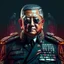 Placeholder: Susilo bambang Yudhoyono former president of Republic Indonesia in militiary cyberpunk style