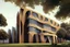Placeholder: Worlds best building design for a college campus. Unique and brilliant architectural design. Use Indian dravidian style mixed.