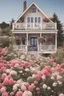 Placeholder: the perfect cottage beach house surrounded by flowers