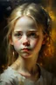 Placeholder: an expressive painting of a beautiful white young girl, we might see a companion with features of absolute strength and determination, blended with warmth and deep faith. Perhaps his face expresses wisdom and courage, with eyes radiating confidence and faith.