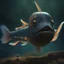 Placeholder: The sprite kissing an ancient fish, Gave it a gentle kiss, The fish sang a lullaby, And her spirit soared the sky..,bokeh like f/0.8, tilt-shift lens 8k, high detail, smooth render, down-light, unreal engine