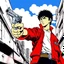 Placeholder: Shotaro Kaneda from Akira movie holds a revolver gun to his head.