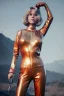 Placeholder: Ultra Realistic retro sci-fi portrait image from 1960, spaceship, sweet young Jane Fonda, tight latex suit, weapon, fighting stance, soft color, highly detailed, unreal engine 5, ray tracing, RTX, lumen lighting, ultra detail, volumetric lighting, 3d, finely drawn, high definition, high resolution.