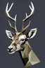 Placeholder: Geometric deer face side