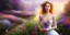 Placeholder: bright fairy, beautiful portrait, flowery landscape