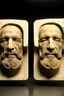 Placeholder: Stereoscope image of a human face