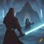 Placeholder: star wars bald male corellian jedi pilot wearing black and gunmetal grey old republic armored robes with gold trim, alone, battle-ready Jedi Master defending a ruined ancient city surrounded by golden light, centered head and shoulders portrait, hyperdetailed, dynamic lighting, hyperdetailed background, 8k resolution, volumetric lighting, light skin, fully symmetric details