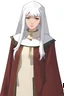 Placeholder: Halfing Cleric white hair tan skin female