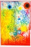 Placeholder: There are too many of us and we are all too far apart; a mashup of the styles of Oskar Fischinger, Tomma Abts, and Marc Chagall