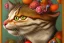 Placeholder: A cat head with fruit fish mouses. Arcimboldo