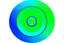 Placeholder: app logo, green play button in the middle of circle, blue and green