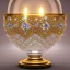 Placeholder: crystal sandglass with a hyerrealistic transparent body, pastel colours flowers and leaves transparent, professional light, rococo, Artstation, intricate detailed 8 k, ornate and jewels,