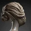 Placeholder: sculpted hair