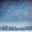 Placeholder: winter landscape, crystal, stars, dreamy