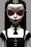 Placeholder: Wednesday Addams dance, highly detailed