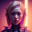 Placeholder: Blonde Woman, samurai, cyberpunk, neon, highly detailed, art stations, concept art, smooth, unreal engine 5, god rays, ray tracing, RTX, nanite polygons, lumen lighting, ultra detail, volumetric lighting, 3d, finely drawn, high definition, high resolution, gradient background