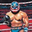 Placeholder: [art by Greg Smallwood] Mil Mascaras on the ring