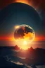 Placeholder: sunrise from the moon