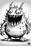Placeholder: Drawin monster Black and white