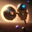 Placeholder: 3D A ring containing galaxies, steampunk, unreal 5, octane render, cinema4d, dynamic lighting, dramatic lighting, 4k, redshift render, highly detailed, hyper realistic,center camera