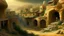 Placeholder: ancient, underground village, desert, fantasy, fairytale