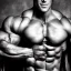 Placeholder: Male superhero, hyper muscular, handsome, beautiful, steroids, massive chest, big biceps, v taper, 8 pack abs, ripped, big pecs, large quads, ripped, shredded, lean, overdeveloped chest, beautiful face