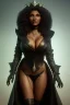 Placeholder: Pam Grier as evil queen in black leather, leather, busty, cleavage, angry, stern look. character design by cory loftis, fenghua zhong, ryohei hase, ismail inceoglu and ruan jia. unreal engine 5, artistic lighting, highly detailed, photorealistic, fantasy