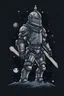 Placeholder: chevalier dedans l’espace