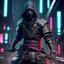 Placeholder: Fhoto full body, reality, Raw, cyberpunk Ninja shinobi, sword, digital art, intricate details, powerful composition, captivating, , trending on artstation, sharp focus, studio photo, intricate details, highly detailed, by addie_digi