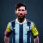 Placeholder: lionel messi, with argentina flag, highly detailed, wings, soft studio lighting, background 64k