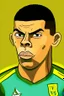 Placeholder: Ronaldo Brazilian football player ,cartoon 2d