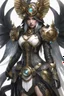 Placeholder: Fullbody close up of Steampunk armor, burka,beautiful angel wings, angry,malicious, goddess, warrior girl, crystal, broken glass, jewelry, ornements, half opened mouth, starcraft, magical orbe, cat eyes,white face,scifi, technology, photography