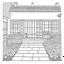 Placeholder: GARDEN HOUSE, "Cozy Courtyards: Find comfort the charming courtyards of the Garden House.", full view, realistic, coloring page, only draw lines, coloring book, clean line art, wildlife-inspired, kid style, –no sketch, color, –ar 3:4, white background, minimalistic black lines, 8k, minimal black color, low level black colors, coloring page, use pure black and white colors, avoid thick black colors, thin black line art, avoid colors, perfect shape, perfect clear lines, clear edges,