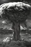 Placeholder: Hiroshima bomb, line arts, manga style