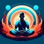 Placeholder: Meditation.vector illustration.
