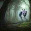 Placeholder: fantasy art, Photorealistic, 8k, Demon, unicorn, forest