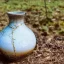 Placeholder: artistic photo of a tiny cracked ceramic vase repaired with gold, kintsugi, garden setting, beautiful landscape photography, beautiful, vines and leaves, delicate, cinematic, high detail, beautiful composition, delicate arrangement, aesthetic, soft lighting, award winning photography, tender