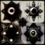 Placeholder: dark surrealism, etched metal textures, REDACTED EYEBALL PNEUMATIC Tourniquet Ersatz Gadget, NO TEXT!!, grainy photography, faded colors. no but must see, no coherence across three different-shaped overlayed panels with no coherence between each, oxidized oil smear textures, phantasmagoric, by Zdzislaw Beksniski and Joel-Peter Witkin, deconstructed