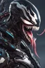 Placeholder: Venom mix with machine in solo leveling shadow artstyle, cyberpunk them, intricate details, highly detailed, high details machine, high details, detailed portrait, masterpiece,ultra detailed,best quality