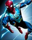 Placeholder: spider-man as DC blue lantern