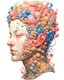 Placeholder: the anatomy of a human head made of domino pieces and shels, an ultrafine detailed painting by James jean, octopath traveler, Behance contest winner, vanitas, angular, altermodern, surreal