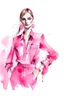 Placeholder: Watercolor fashion pink sketch