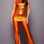 Placeholder: Full body portrait, painting, medium shot lady metallic orange radiant clothing