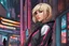 Placeholder: Spidergwen with short hair in 8k Hayao Miyazaki draw style, yu gi oh them, neon effect, close picture, rain, highly detailed, high details, detailed portrait, masterpiece,ultra detailed, ultra quality