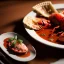 Placeholder: Ravioli with lobster claw dish, photo studio, realistic, renaissance style ,smooth, unreal engine 5, ray tracing, RTX, lumen lighting, ultra detail, volumetric lighting