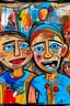 Placeholder: expressionism, Pixar style, in abstract art Basquiat, Picasso, Miro, Kandinsky, Klee, Birell, Fairey, Ardon, Buffet aand Picasso style, HD --s 750 --v 5.1 --style raw, water color