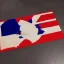 Placeholder: Drapeau union européenne brûlé sur un mat.