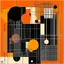 Placeholder: Every day is Halloween, geometric conspiracies, abstract surrealism, by Graham Sutherland and Victor Pasmore, silkscreened mind-bending illustration, asymmetric, Braille code character textures, x-ray warm orange and black colors