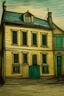 Placeholder: potrait of a old building by van gogh