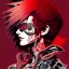 Placeholder: beautiful punk girl, hyper detailed, intricately detailed, illustration by <kilian eng> <Yoji Shinkawa>, darkred tones,